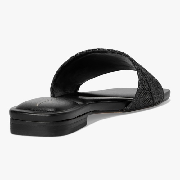 Marc Fisher Black Woven Slide Sandal - Picture 4 of 10